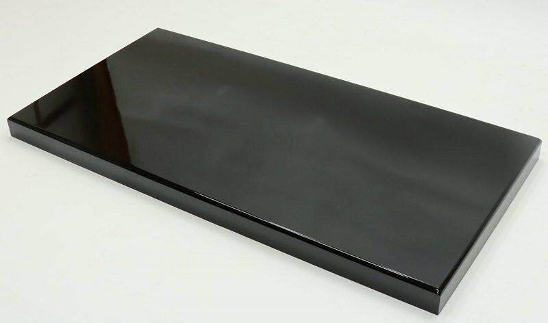 さくらソレイユ 楽天市場店のアウトレット品 平飾台 台のみ S-100C 黒塗台 幅100cm (23a-ya-0460) インテリア ディスプレイ 見切処分品｜アングル2