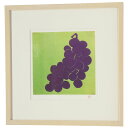 アウトレット品 額絵 紙絵 高村智恵子 ぶどう 幅46cm (24a-ya-0282) インテリア ディスプレイ 見切処分品
