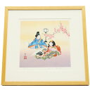 アウトレット品 額絵 桃の節句 木下武彦 童子雛人形 (大) 幅46cm (24a-ya-0290) インテリア ディスプレイ 見切処分品