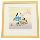 アウトレット品 額絵 桃の節句 木下武彦 童子雛人形 (小) 幅35cm (24a-ya-0291) インテリア ディスプレイ 見切処分品