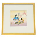 アウトレット品 額絵 桃の節句 木下武彦 童子雛人形 幅42cm (24a-ya-0303) インテリア ディスプレイ 見切処分品