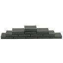 アウトレット品 雛人形用 道具 一人台 35号 13枚セット 後無 黒 幅15.5cm (24a-ya-0573) インテリア ディスプレイ 見切処分品