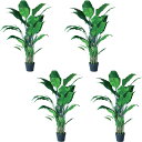 スパティフィラム 人工観葉植物 スパティフィラム ポット 120（4個入り）992590 観葉植物 （代引き不可） インテリア フェイクグリーン 造花POT INDOOR （p28）