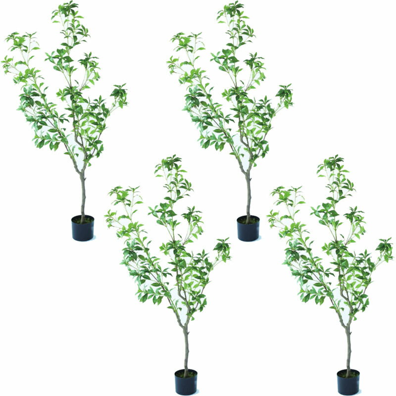 人工観葉植物 アセビ ポット 150（4個入り）992700 庭木ポット （代引き不可） インテリア フェイクグリーン 造花 WREATH （p11）