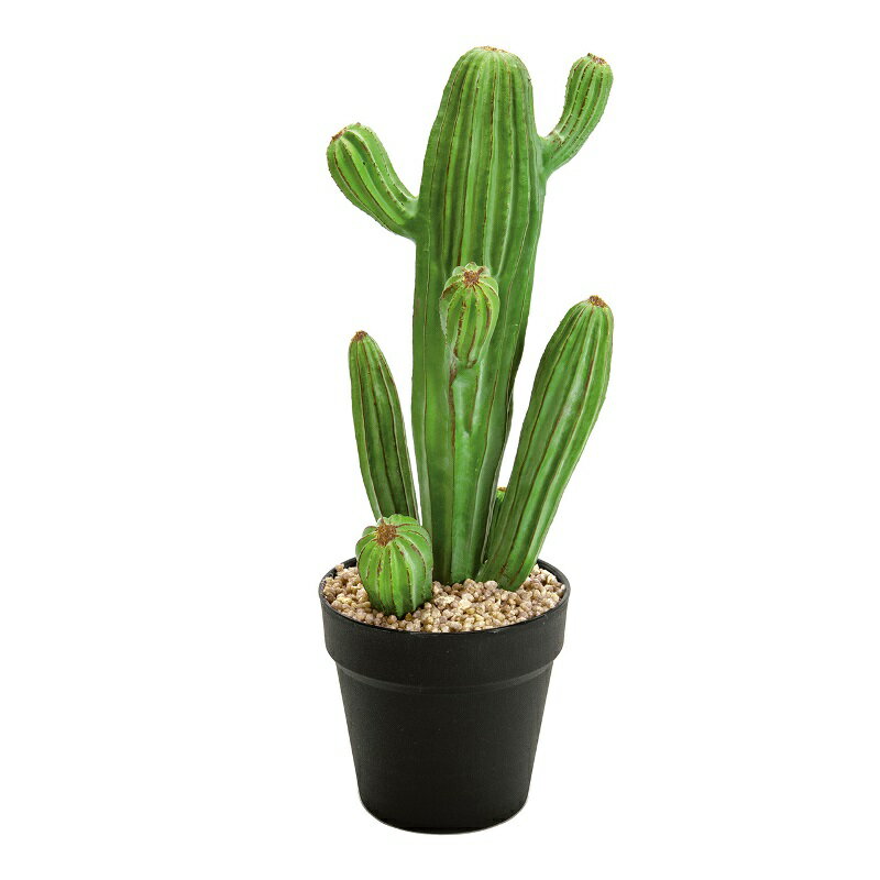 人工観葉植物 サボテン ポット 高さ43cm （P190-fg1468) （代引き不可） インテリアグリーン フェイクグリーン