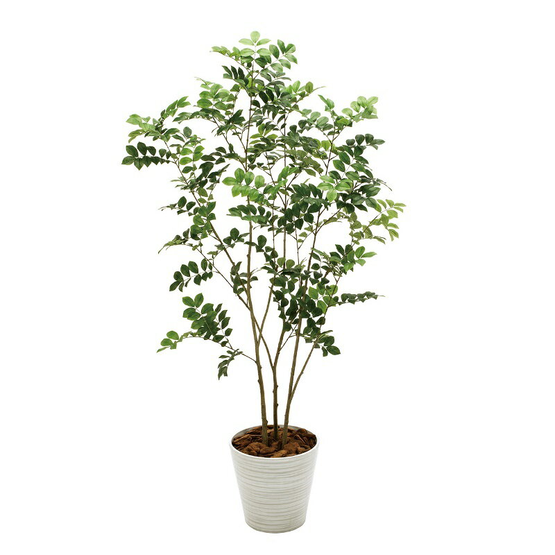 人工観葉植物 トネリコ プランター入り 高さ160cm （P206-mgf30197) （代引き不可） インテリアグリーン フェイクグリーン
