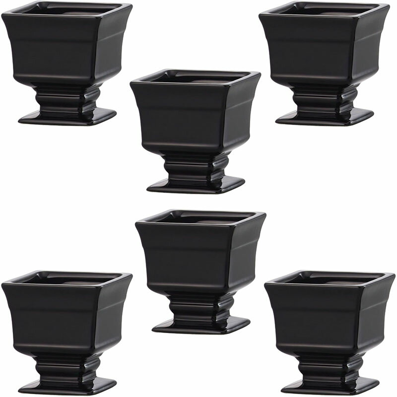 花瓶 フラワーベース Ceramic Gift Ordine オルディネ black （6個入り）   陶器 （代引き不可） インテリア ディスプレイ