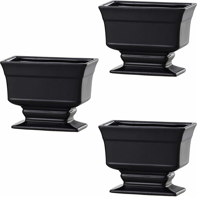 花瓶 フラワーベース Ceramic Gift Ordine オルディネ black （3個入り）   陶器 （代引き不可） インテリア ディスプレイ