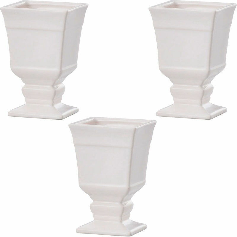 花瓶 フラワーベース Ceramic Gift Ordine オルディネ white （3個入り）   陶器 （代引き不可） インテリア ディスプレイ
