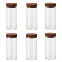 花瓶 フラワーベース Glass Gift Glass Cylinder with Cork ガラスシリンダー ウィズ コルク brown (6個入り) [77...
