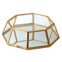 花瓶 フラワーベース Glass Gift Jardin miniature Octagon ジャルダン ミニアチュール オクタゴン gold (1個入り) [...