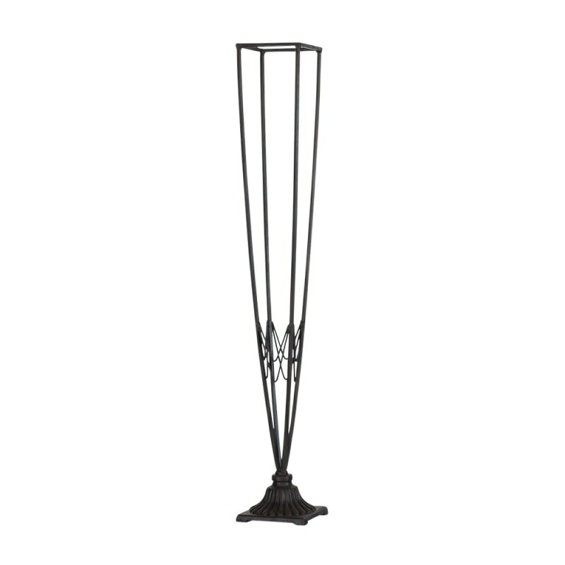 花瓶 フラワーベース Stand IRON DECO Frame アイアン デコ フレーム black 花器付 （1個入り） [550-196-800] [p160] 鉄 （代引き不可） インテリア ディスプレイ