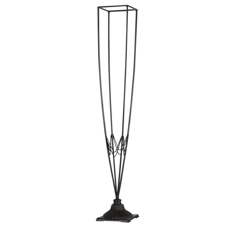 花瓶 フラワーベース Stand IRON DECO Frame アイアン デコ フレーム black 花器付 （1個入り） [550-197-800] [p160] 鉄 （代引き不可） インテリア ディスプレイ