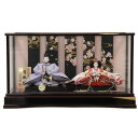 雛人形 親王ケース入り 大橋弌峰 京雛 十番 松竹梅 薄紫 hn301 hs447 幅64cm 逸品ケース 2人 (24hina-ya-to0467) ひな人形...