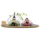 雛人形 親王平飾り 手まり雛 ころろ いちご hn140 hs678 幅55cm モニュメントTAWAMI 葉 大 MIROKU茶 2人 (24hina-ya-...