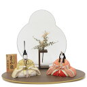 雛人形 木目込み 親王平飾り 真多呂 古今人形 寛永雛 伝統的工芸品 hn250 hs748 幅60cm モニュメントHANAMADO MIROKU茶 2人 (...