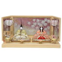 雛人形 親王平飾り 真多呂 古今人形 寛永雛 伝統的工芸品 hn250 hs1624 幅69cm 押し花屏風 春告げ桜 (24hina-ya-to1650) ひ...