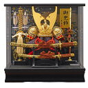 五月人形 ケース入り 兜飾り 天馬 貫前の兜 アクリルケース 幅38cm 黒木目 fn4-5 五月人形ケース飾