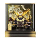 五月人形 兜 ケース飾り 春岳12号 上杉謙信 黒塗金ボカシケース 幅43cm(572072046)