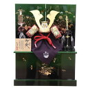 五月人形 兜 収納飾り 1/3 幅40cm(245to0104)鞆美 源義経 江戸甲冑 金彩蜻蛉に秋草 ym1184n(gk66b/yb1074/yy1017/...