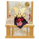 五月人形 兜 収納飾り 10号 幅45cm(245to0118)一徳 竹雀 上巻 桧造り京洛月に千羽鶴 ym1190n(gk205b/yb1029/yd1029...