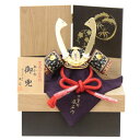 五月人形 兜 収納飾り 1/5 幅30cm(245to0282)辰広 甲州本印伝 金箔押 江戸甲冑 ツートン花丸蒔絵 ym1122n(gk9b/yb1050/y...