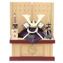 五月人形 兜 収納飾り 1/5 幅38cm(245to0290)辰広 将(白朱赤) 江戸甲冑 ライン太鼓鋲 ym1118n(gk2b/yb1027/yy1011...