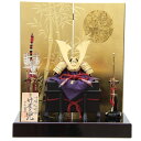 五月人形 兜 平飾り 10号 幅65cm(245to0491)道齋 竹雀 オリジナル革一閑張 金箔月に竹屏風 ym1179(gk216/yb1020/yd102...