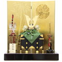 五月人形 兜 平飾り 12号 幅65cm(245to0497)武久 一枚物 萌葱裾濃縅 京甲冑 金箔月に竹屏風 ym1091(gk189/yb1020/yd10...