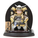 五月人形 子ども大将 平飾り 上杉33 幅36cm(245to0620)清雲齋 鎧着黒 上杉 戦国武将 龍麻和紙照明付屏風 ym1208(gk227/yb1004/gs617) 端午の節句 インテリア