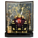 五月人形 兜 平飾り 20号 幅83cm(245to0766)一水 裾裏 京甲冑 紺和紙群翔鶴屏風 ym1116(gk85/yb1062/yd1034/yy10...