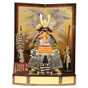 五月人形 鎧 平飾り 10号 幅83cm(245to0850)道齋 本仕立総裏鎧 木目金箔蒔絵屏風 ym1154(gk75/yb1069/yy1030/gs84...