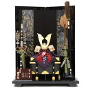 五月人形 兜 平飾り 15号 幅85cm(245to0855)武久 一枚物 赤糸縅 京甲冑 宝永群鶴屏風 ym1153(gk186/yb1057/yd1032/...