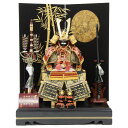 五月人形 鎧 平飾り 10号 幅80cm(245to0879)道翠 京鎧 黒布月に竹屏風 ym1155(gk156/yb1060/yd1035/yy1060/g...