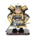 五月人形 子ども大将 単品飾り 上杉33 幅24cm(245to0530)清雲齋 鎧着黒 上杉 戦国武将 ym1208(gk227) 端午の節句 インテリア