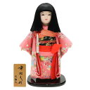 アウトレット品 雛人形 市松人形 13号 金彩 ピンク 高さ46cm (25a-ya-0068) インテリア ディスプレイ 見切処分品