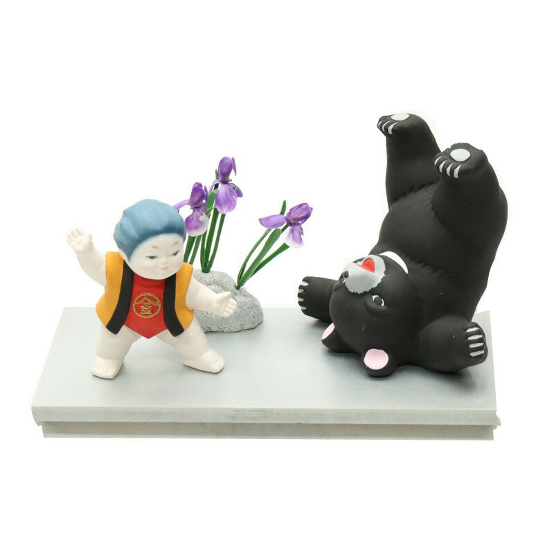 アウトレット品 五月人形 人形 金太郎 元気わらべ ミラー 幅25cm (25a-ya-0330)  ...