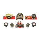 アウトレット品 雛人形 道具単品 25号 雛道具6点セット 寿宝 麻の葉に梅(25a-ya-0344) インテリア ディスプレイ 見切処分品