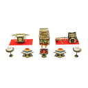 アウトレット品 雛人形 道具単品 35号 雛道具6点セット 爪唐草(25a-ya-0350) インテリア ディスプレイ 見切処分品