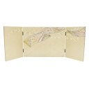 アウトレット品 インテリア 屏風単品 13号S 金彩絵巻 飛翔柄 京洛 飾り幅:75~90cm (25a-ya-0506) 雛人形 ディスプレイ 見切処分品