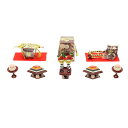 アウトレット品 雛人形 道具単品 25号 雛道具6点セット 夢桜 朱塗 (25a-ya-0591) インテリア ディスプレイ 見切処分品