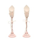 アウトレット品 雛人形 道具単品 18cm 雪洞 ピンク 燭台(油灯) 2個セット 高さ18cm (25a-ya-0605) インテリア ディスプレイ 見切処分品