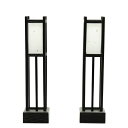 アウトレット品 雛人形 道具単品 27cm 雪洞 見倉行灯 コードレス 2個セット 高さ25cm (25a-ya-0614) インテリア ディスプレイ 見切処分...