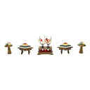アウトレット品 雛人形 道具単品 30号 雛道具3点 古代塗 菱高三宝 (25a-ya-0641) インテリア ディスプレイ 見切処分品