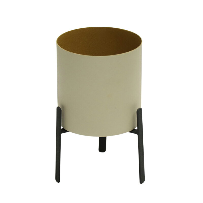 アウトレット品 ポットカバー 観葉植物用ポット 直径12.5 NIKOLA スタンド付 幅直径12.5cm (25a-ya-070..