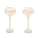 アウトレット品 雛人形 道具単品 18cm 雪洞 小桜 白 コードレス 2個セット 高さ18cm (25a-ya-0709) インテリア ディスプレイ 見切処分...