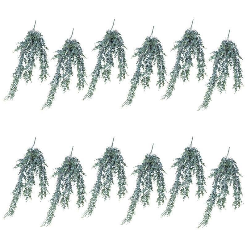 人工観葉植物 ユーカリ ハンギングブッシュ （12個入り）991380 ブッシュ ハンキンググリーン インテリ..