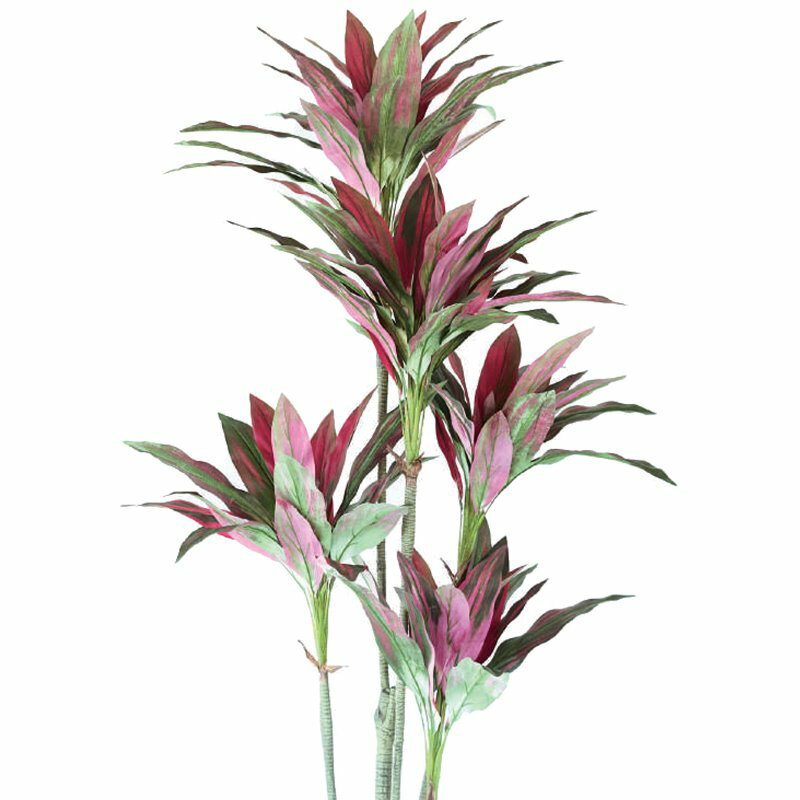 人工観葉植物 ドラセナ ポット 180 パープル（1個入り）992321 庭木ポット 玄関、広い空間サイズ インテリア フェイクグリーン 造花GARDEN PLANT （p61） 2