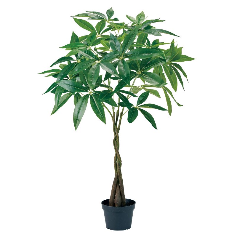 人工観葉植物 パキラ ミニポット 高さ90cm （P215) （fg1911) （代引き不可） インテリアグリーン フェ..