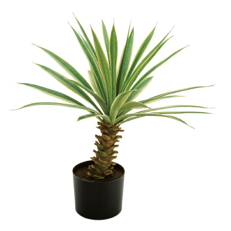 人工観葉植物 ユッカ ポット 班入り 高さ70cm （P226) （fg292) （代引き不可） インテリアグリーン フェイクグリーン